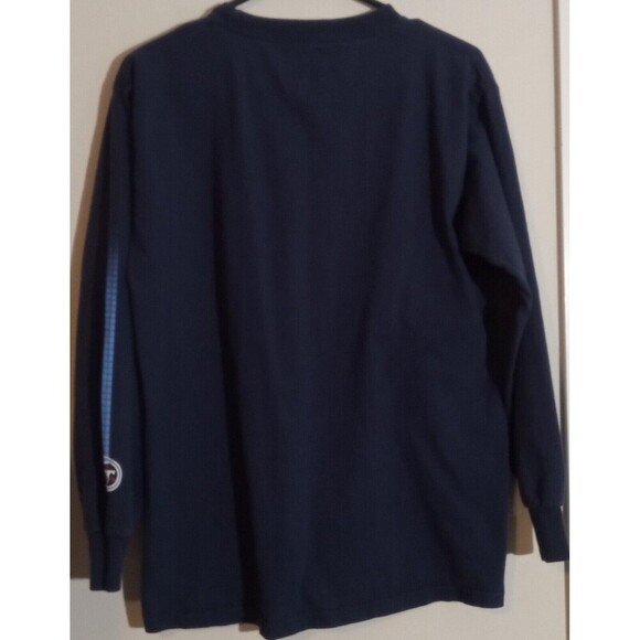 Tennessee Titans NFL Team Apperal Long-Sleeve Crew T-Shirt Navy Medium, Y2K EUC - Picture 2 of 5